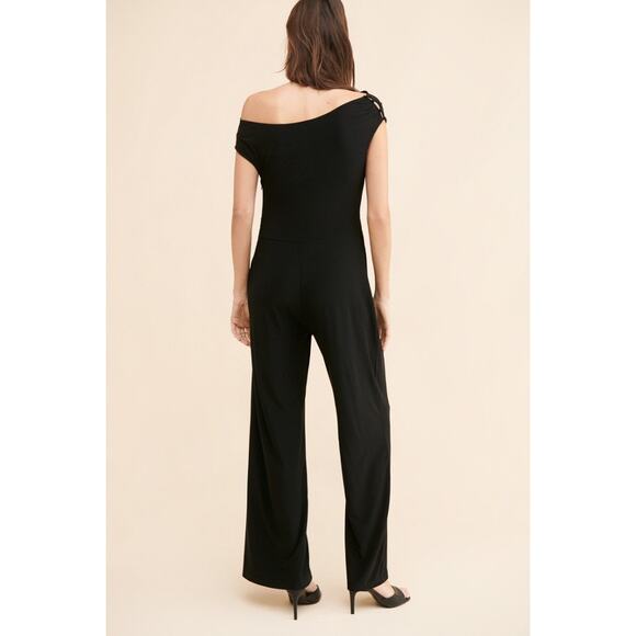 Free People Yumi Kim Maternity Virginia Jumpsuit Black 1X New with Tag - Picture 5 of 16